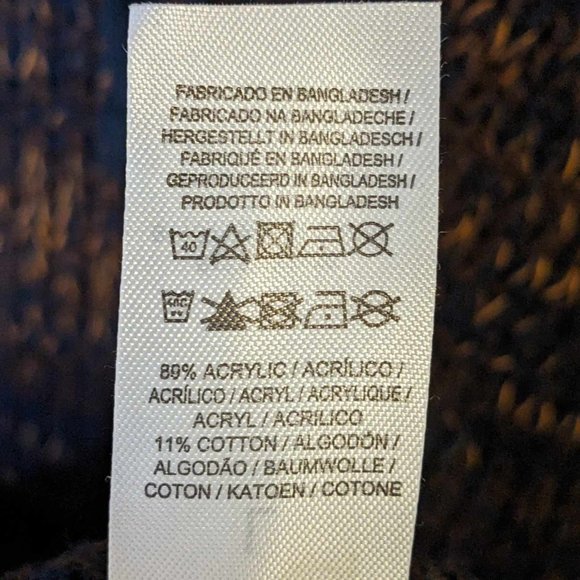 {Primark} Cotton-Blend Slouchy Knitted Men's Hoodie with Roll Neck - Picture 8 of 9